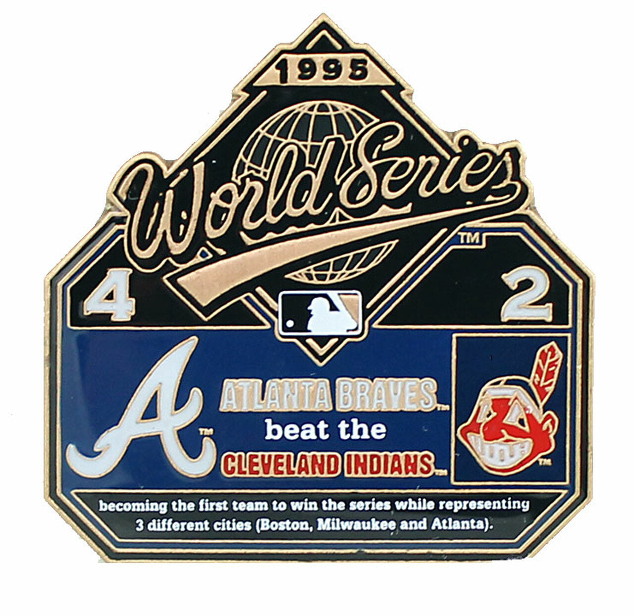Vintage Atlanta Braves 1995 World Series Canvas Banner – Yesterday's Attic
