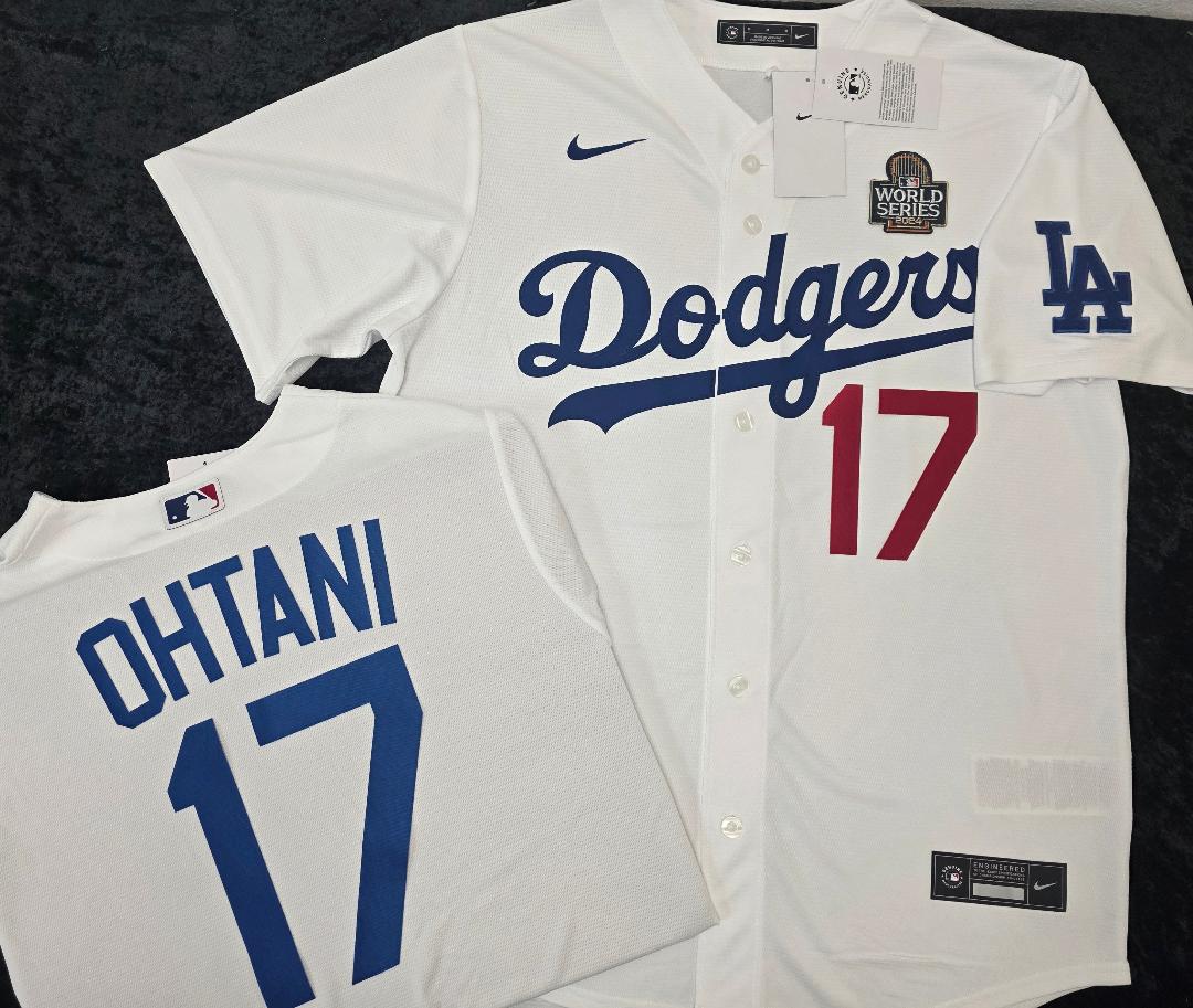 Nike Los Angeles Dodgers SHOHEI OHTANI 2024 World Series Baseball Jersey WHITE
