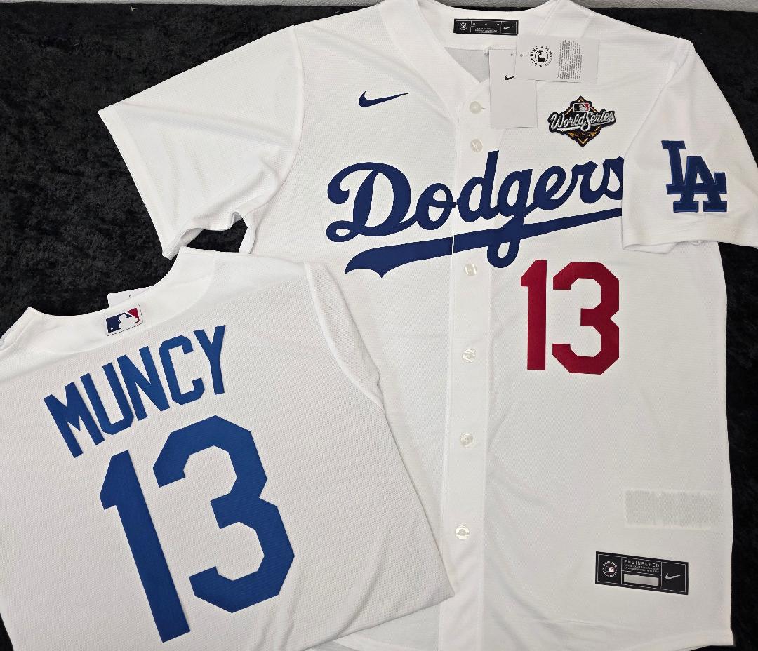 Nike Los Angeles Dodgers MAX MUNCY 2025 World Series Baseball Jersey WHITE