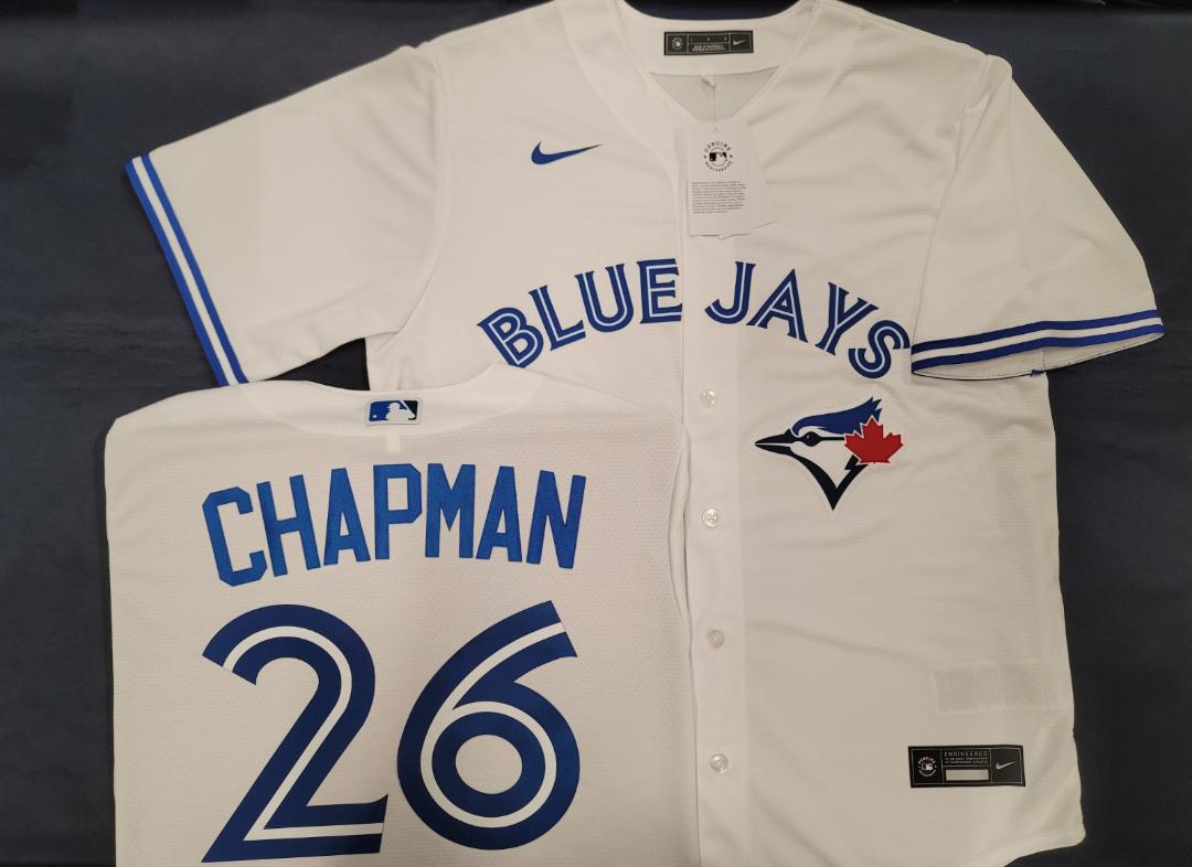 Nike Toronto Blue Jays MATT CHAPMAN Sewn Baseball Jersey WHITE