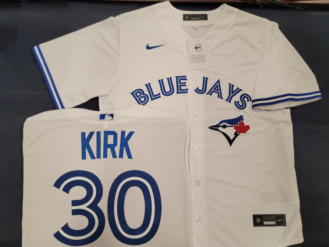 Nike Toronto Blue Jays ALEJANDRO KIRK Sewn Baseball Jersey WHITE –
