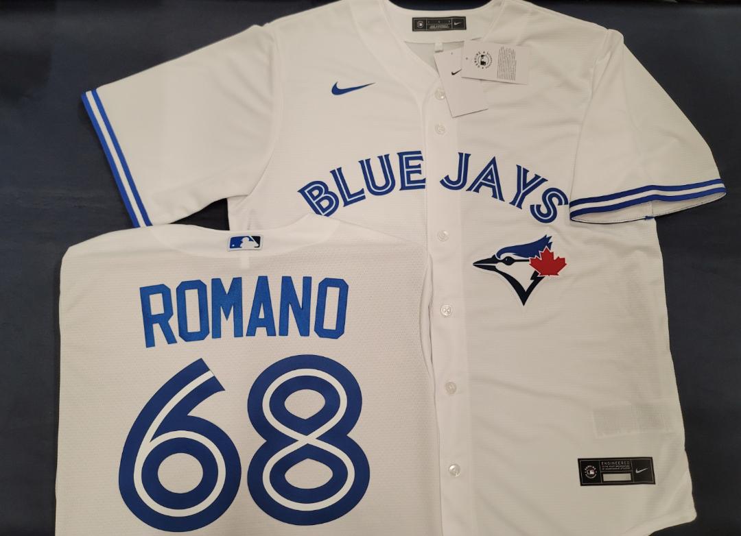 Nike Toronto Blue Jays JORDAN ROMANO Sewn Baseball Jersey WHITE –