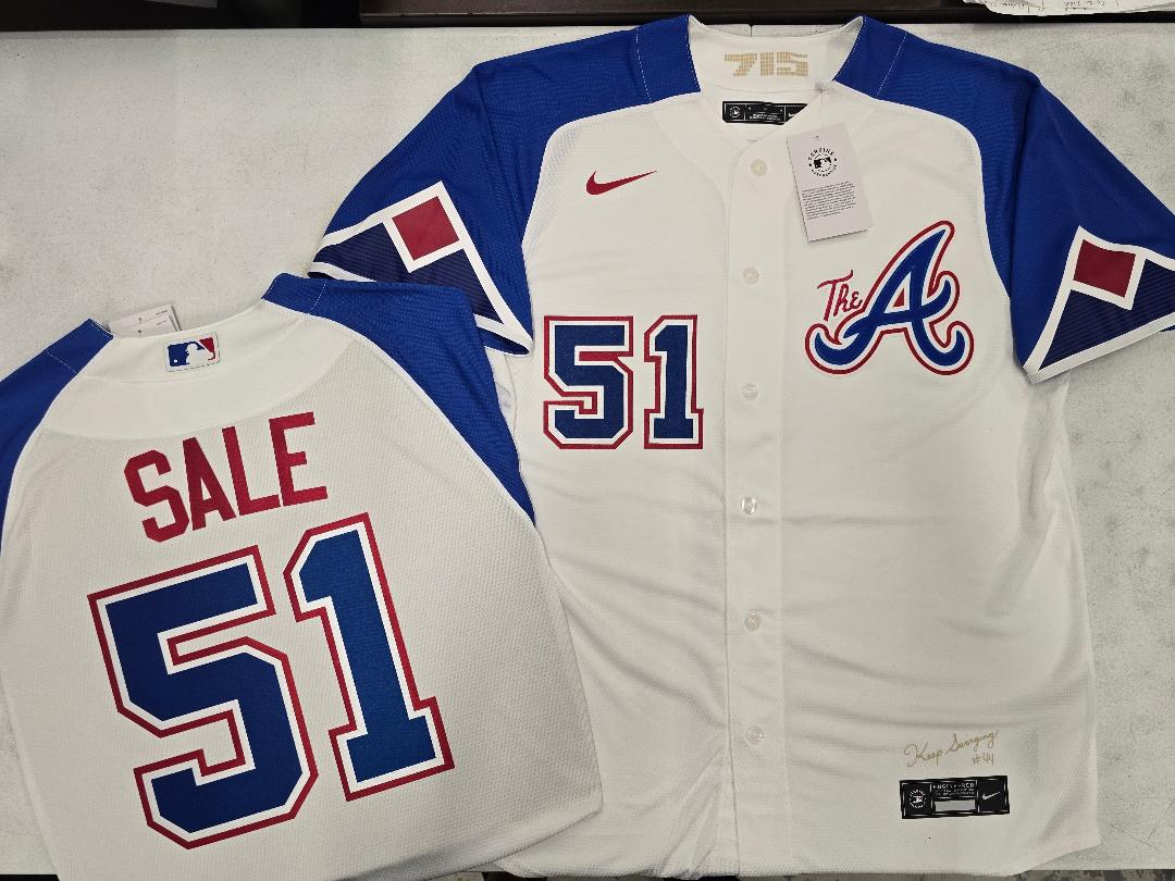 Nike Atlanta Braves CHRIS SALE Sewn City Connect Baseball Jersey
