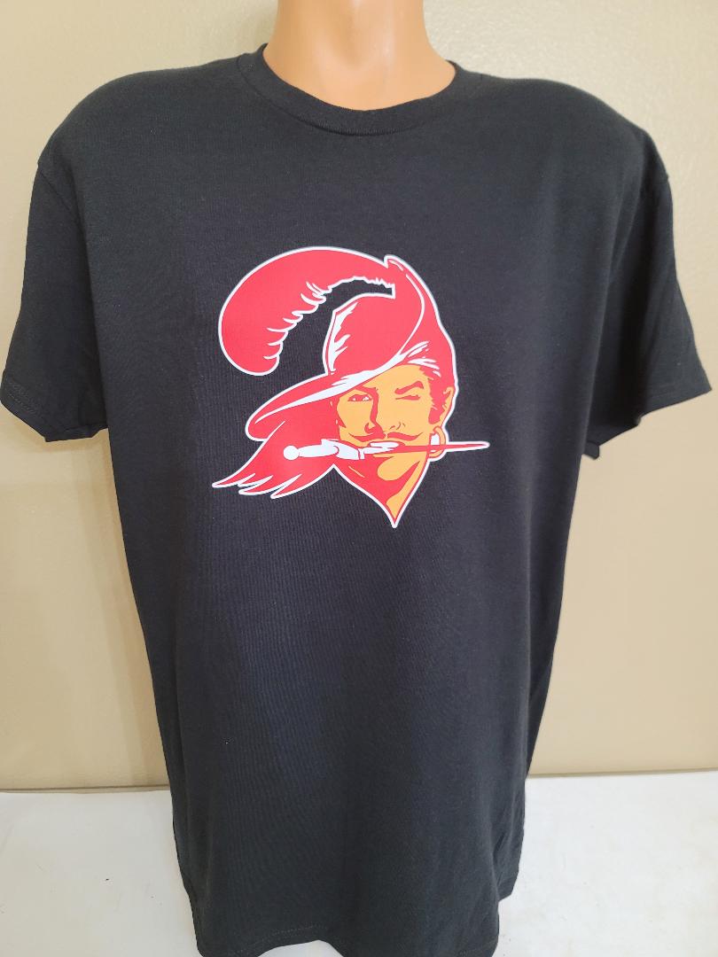 Mens NFL Team Apparel TAMPA BAY BUCCANEERS Throwback Vintage SHIRT BLACK
