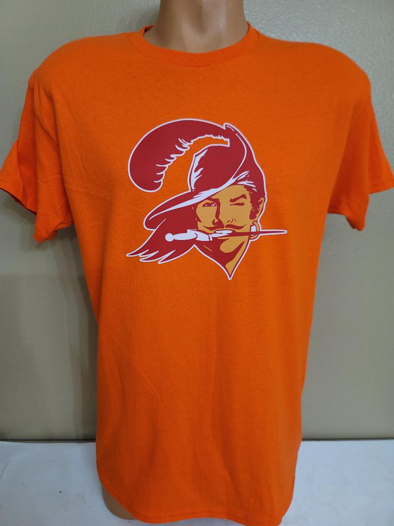 Mens NFL Team Apparel TAMPA BAY BUCCANEERS Throwback Vintage SHIRT ORANGE
