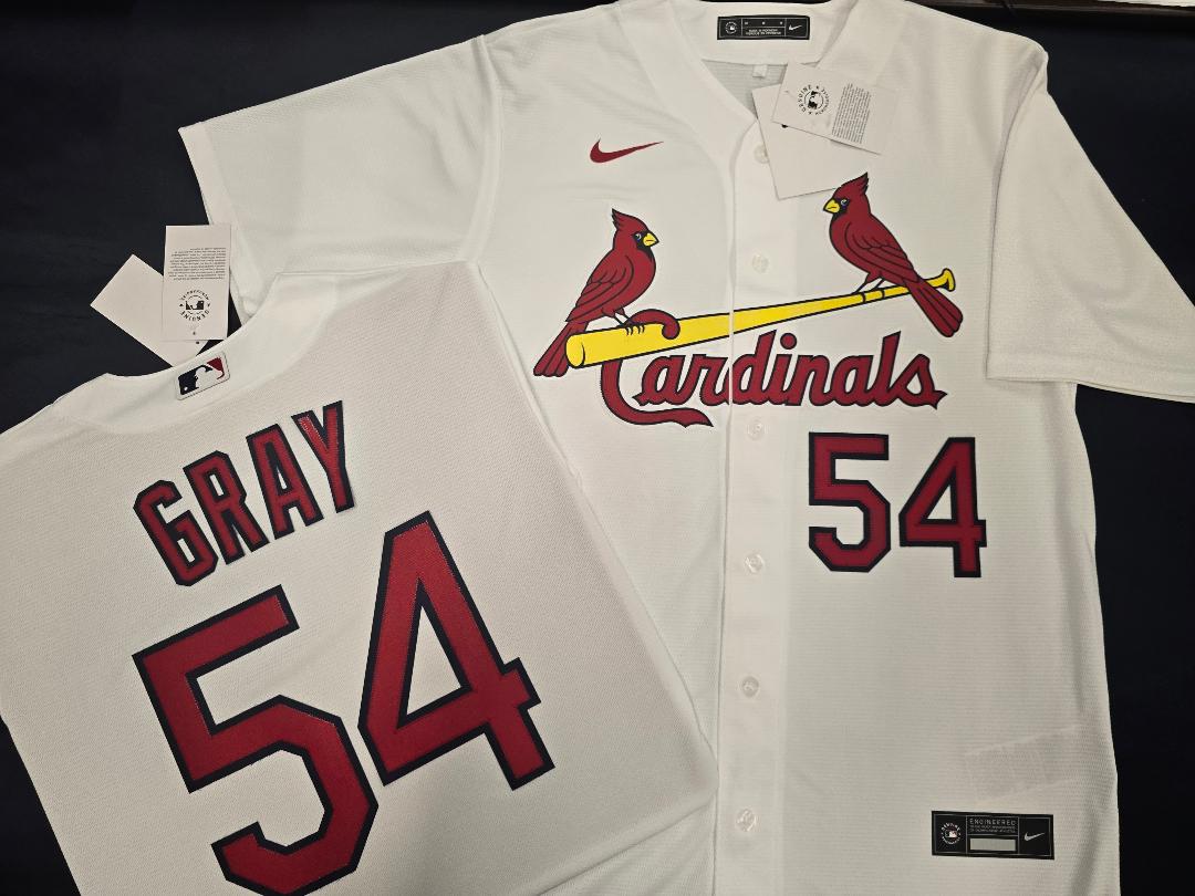 Mens Nike St Louis Cardinals SONNY GRAY Baseball Jersey WHITE