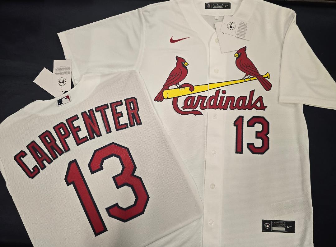 Mens Nike St Louis Cardinals MATT CARPENTER Baseball Jersey WHITE