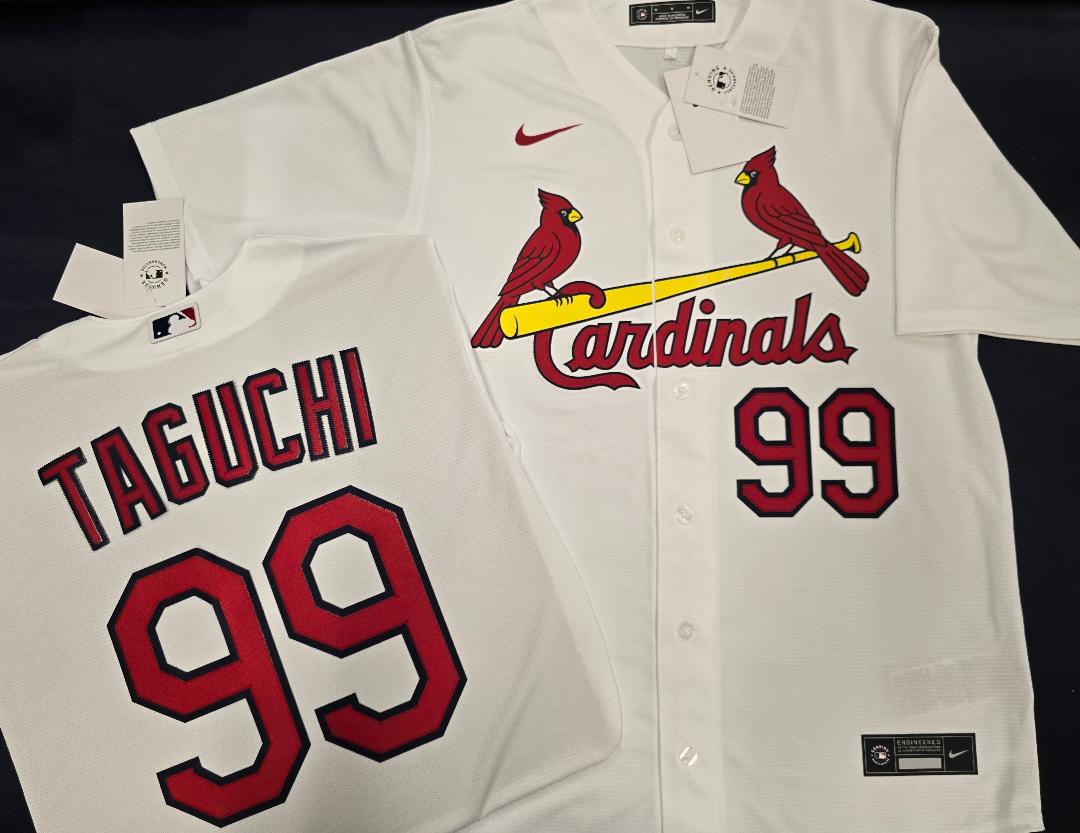 Mens Nike St Louis Cardinals SO TAGUCHI Baseball Jersey WHITE