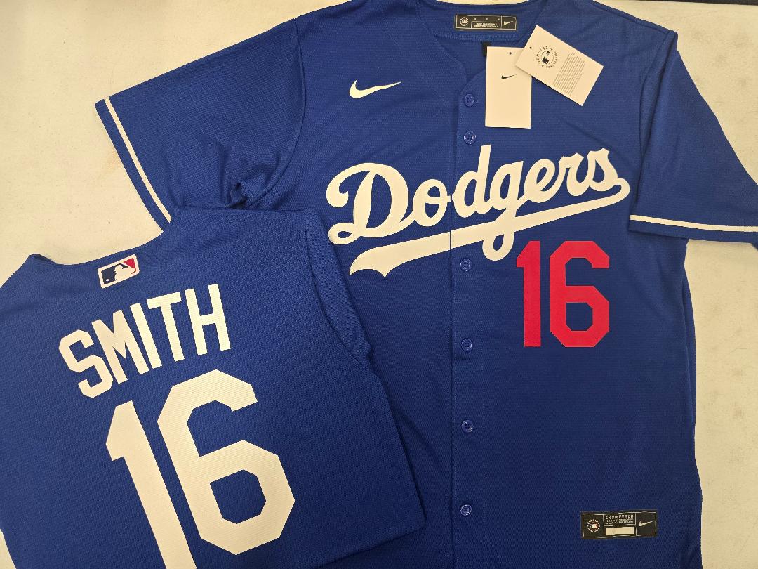 NIKE Los Angeles Dodgers WILL SMITH Baseball Jersey BLUE
