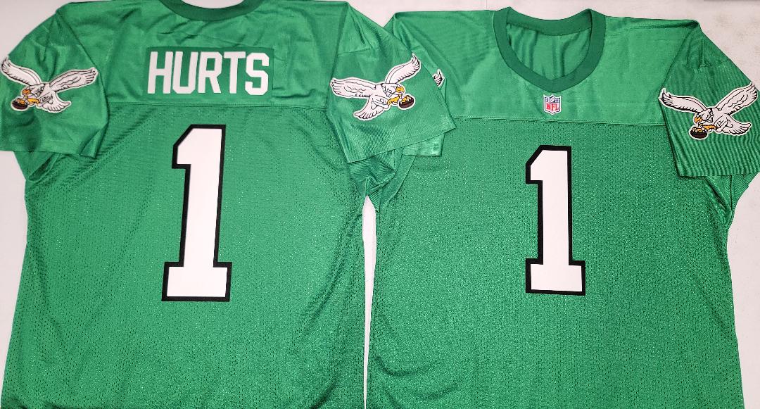 Nike Women's Philadelphia Eagles Jalen Hurts #1 Green Game Jersey