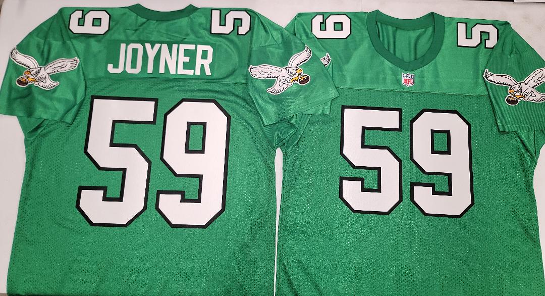 Philadelphia Eagles SETH JOYNER 90s Vintage Throwback Football Jersey KELLY GREEN