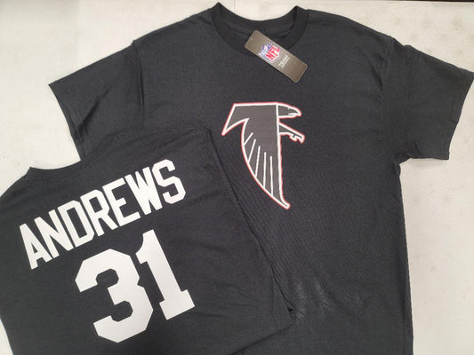Mens NFL Team Apparel Atlanta Falcons WILLIAM ANDREWS Throwback Football Jersey Shirt BLACK