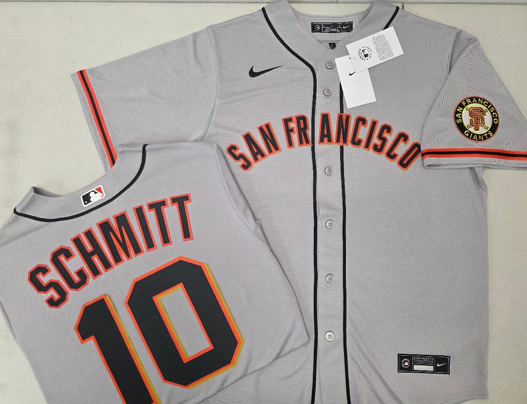 Mens Nike San Francisco Giants CASEY SCHMITT Baseball JERSEY GRAY