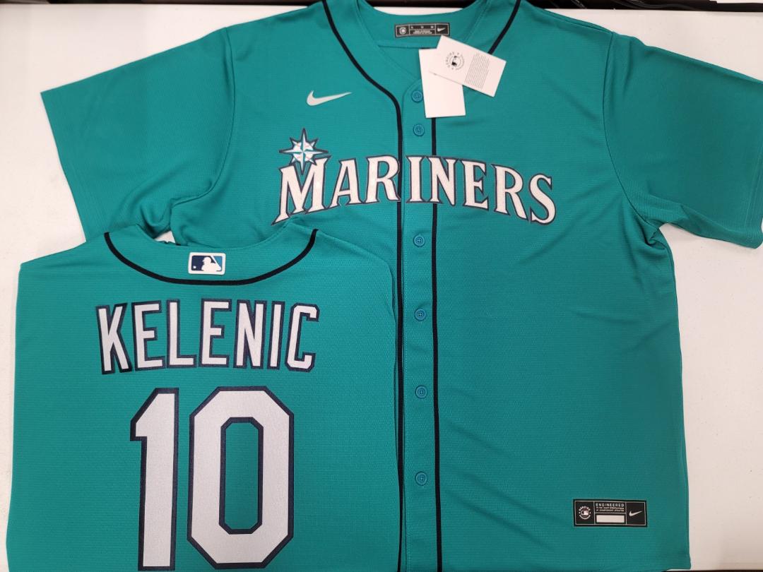 Nike Seattle Mariners JARRED KELENIC Sewn Baseball Jersey TEAL