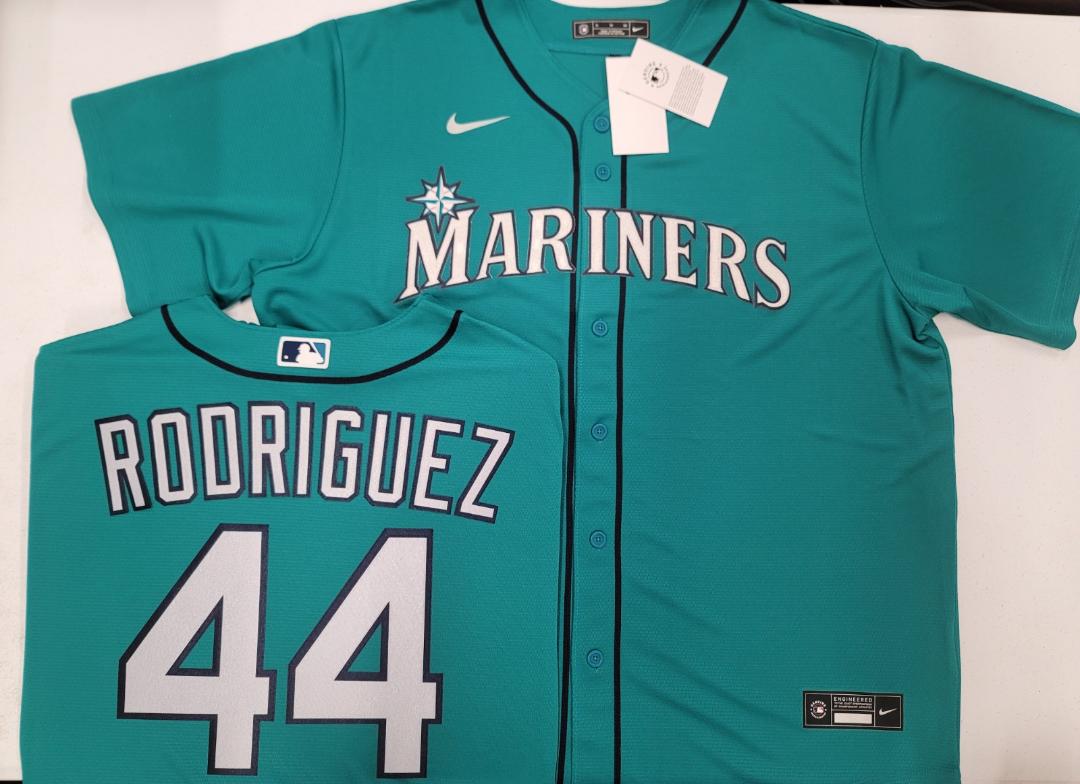 Nike Seattle Mariners JULIO RODRIGUEZ Sewn Baseball Jersey TEAL