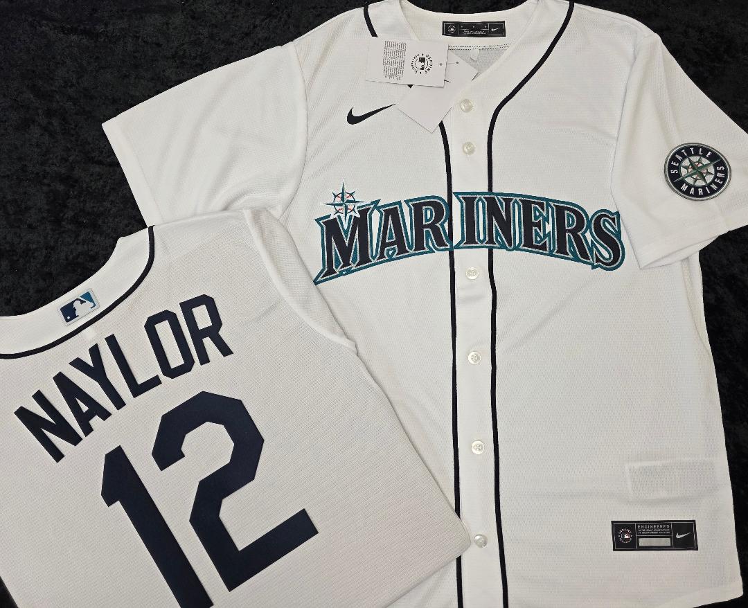 Nike Seattle Mariners JOSH NAYLOR Sewn Baseball Jersey WHITE