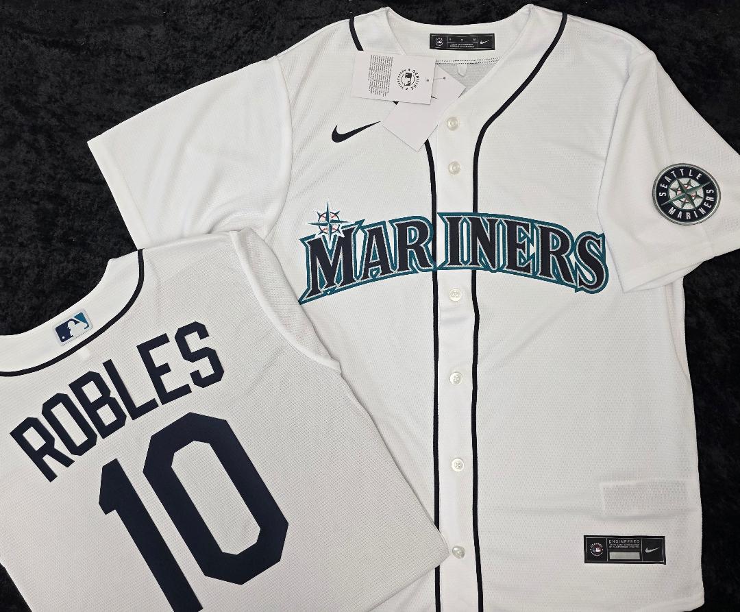 Nike Seattle Mariners VICTOR ROBLES Sewn Baseball Jersey WHITE