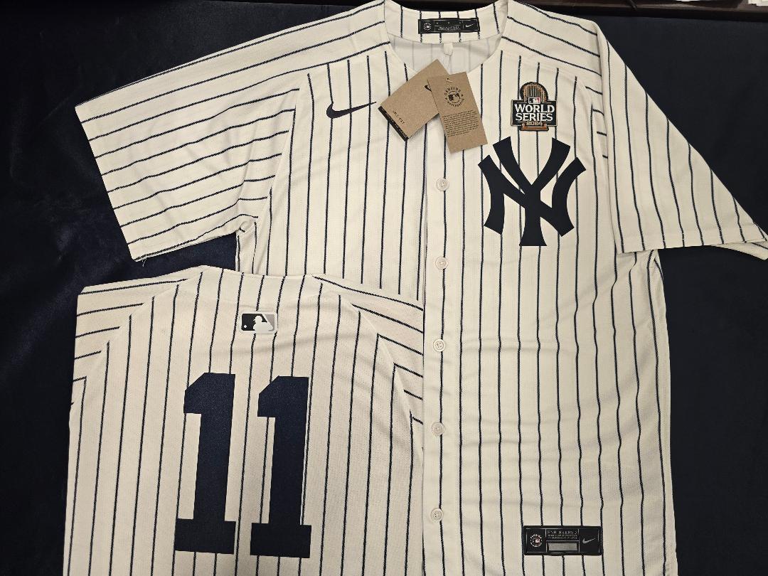 MENS Nike New York Yankees ANTHONY VOLPE 2024 World Series SEWN Baseball JERSEY
