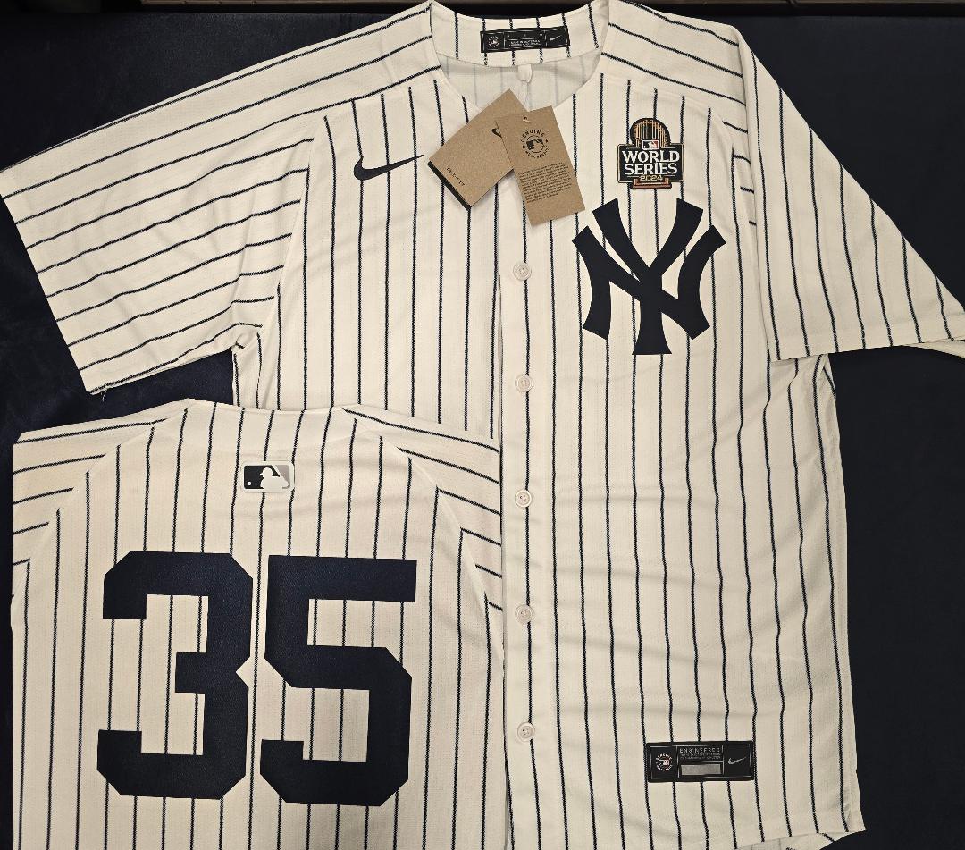 MENS Nike New York Yankees CLAY HOLMES 2024 World Series SEWN Baseball JERSEY