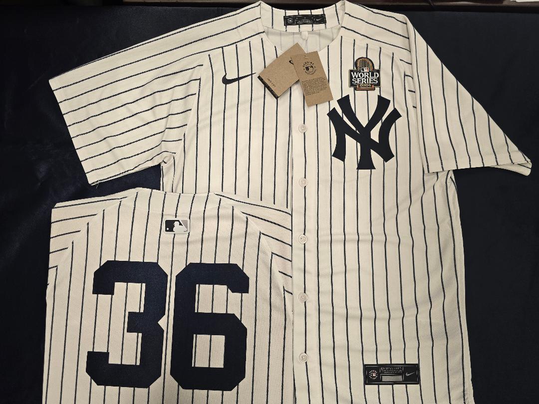 MENS Nike New York Yankees CLARKE SCHMIDT 2024 World Series SEWN Baseball