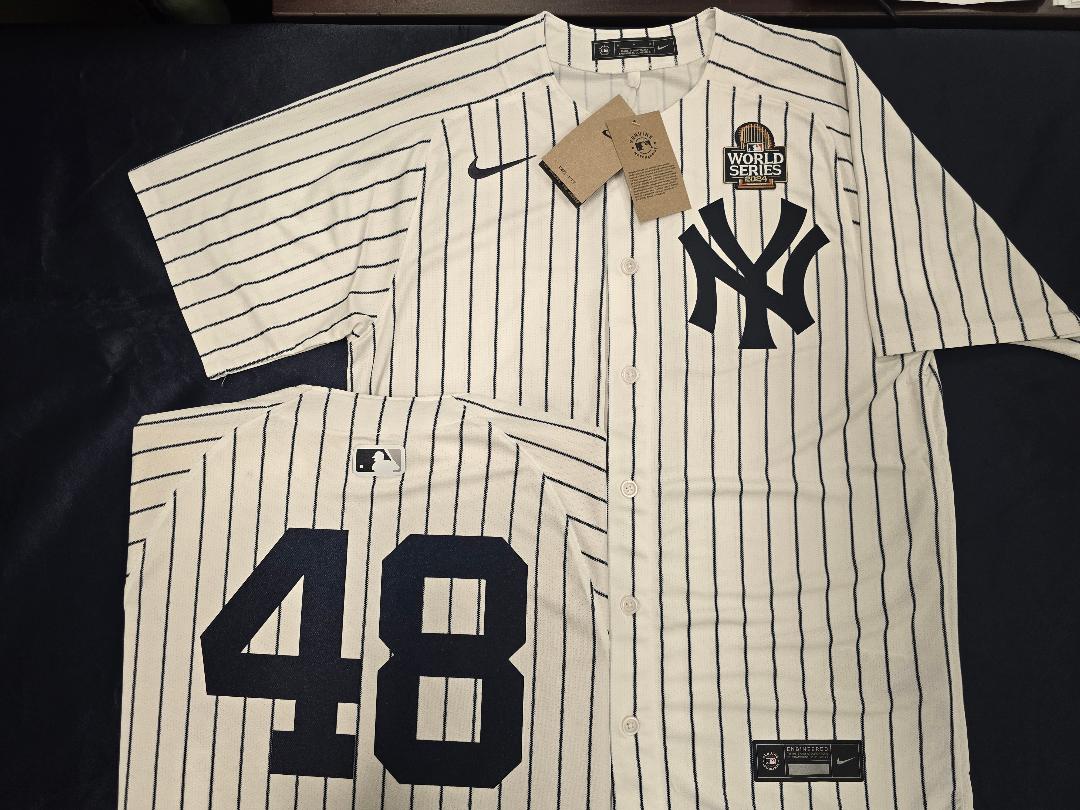 MENS Nike New York Yankees ANTHONY RIZZO 2024 World Series SEWN Baseball JERSEY