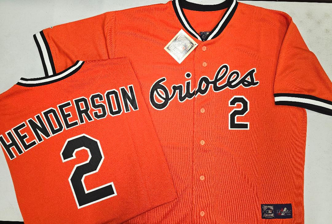 Cooperstown Collection Baltimore Orioles GUNNAR HENDERSON Throwback Baseball Jersey ORANGE