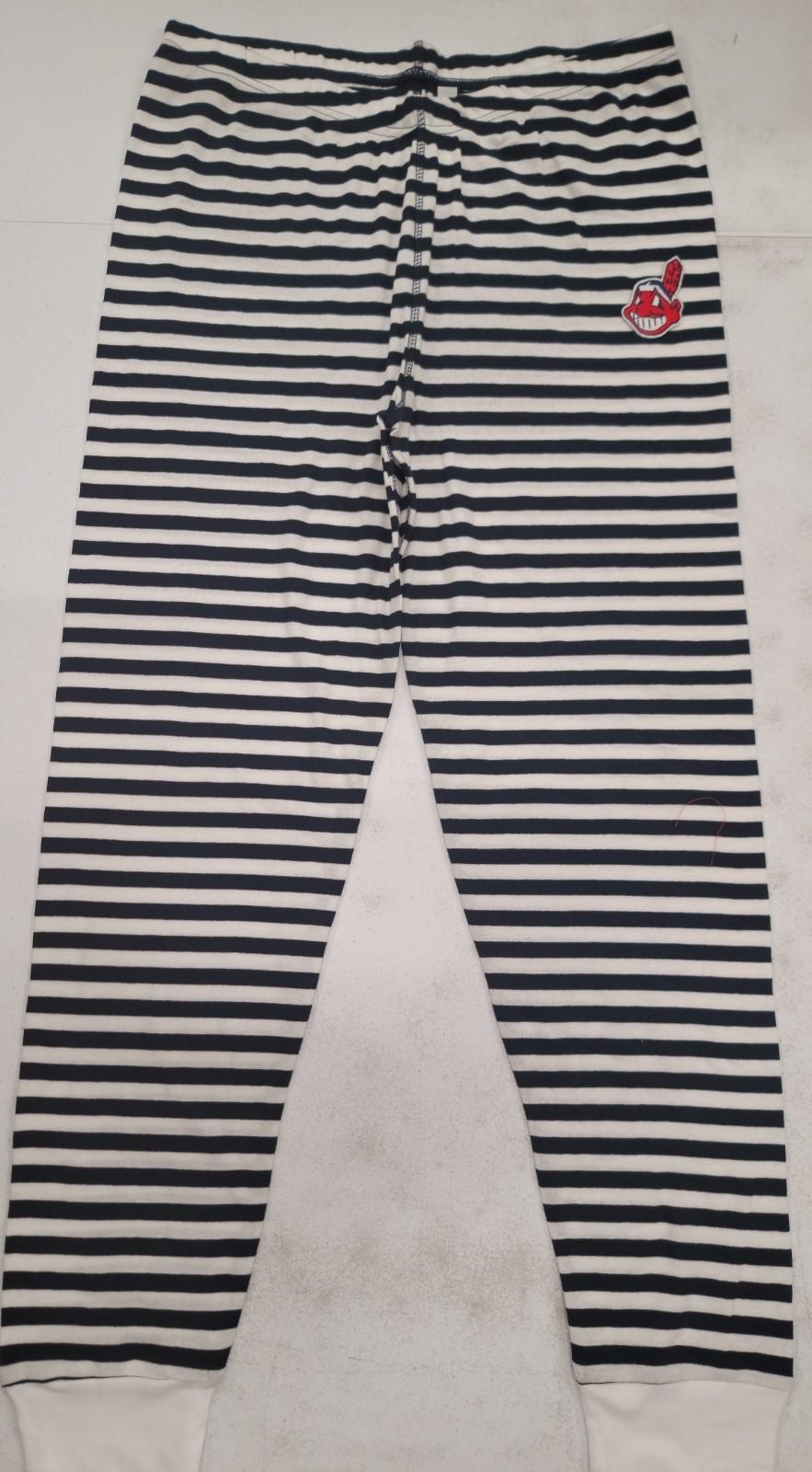 MLB Team Apparel CLEVELAND INDIANS Pajamas Pajama Bottom Pants BLUE