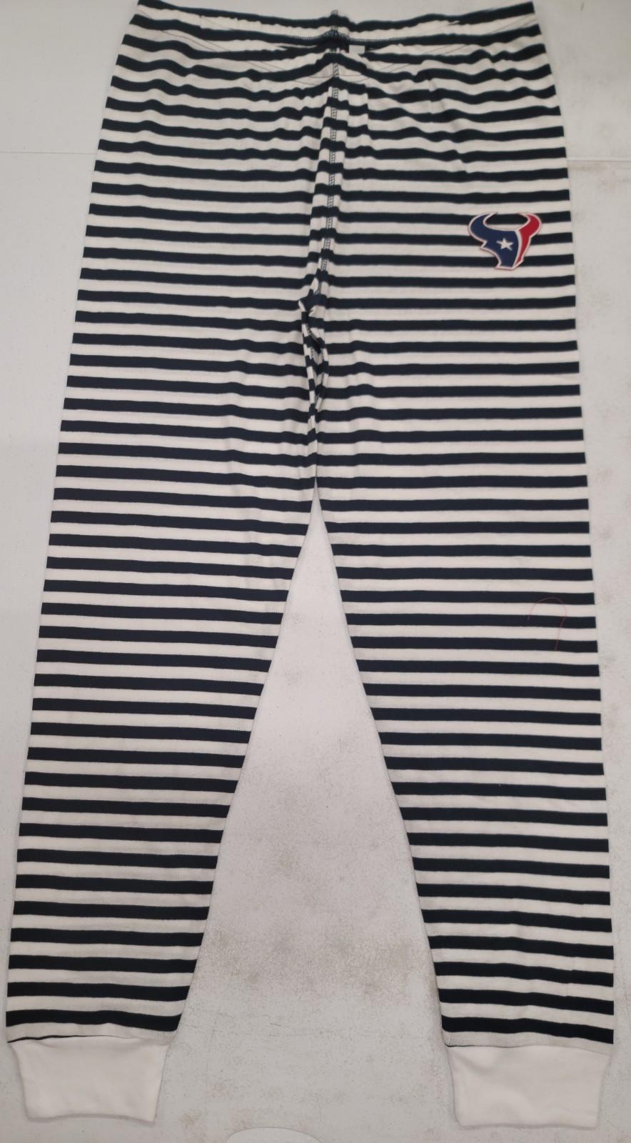 NFL Team Apparel HOUSTON TEXANS Pajamas Pajama Bottom Pants BLUE