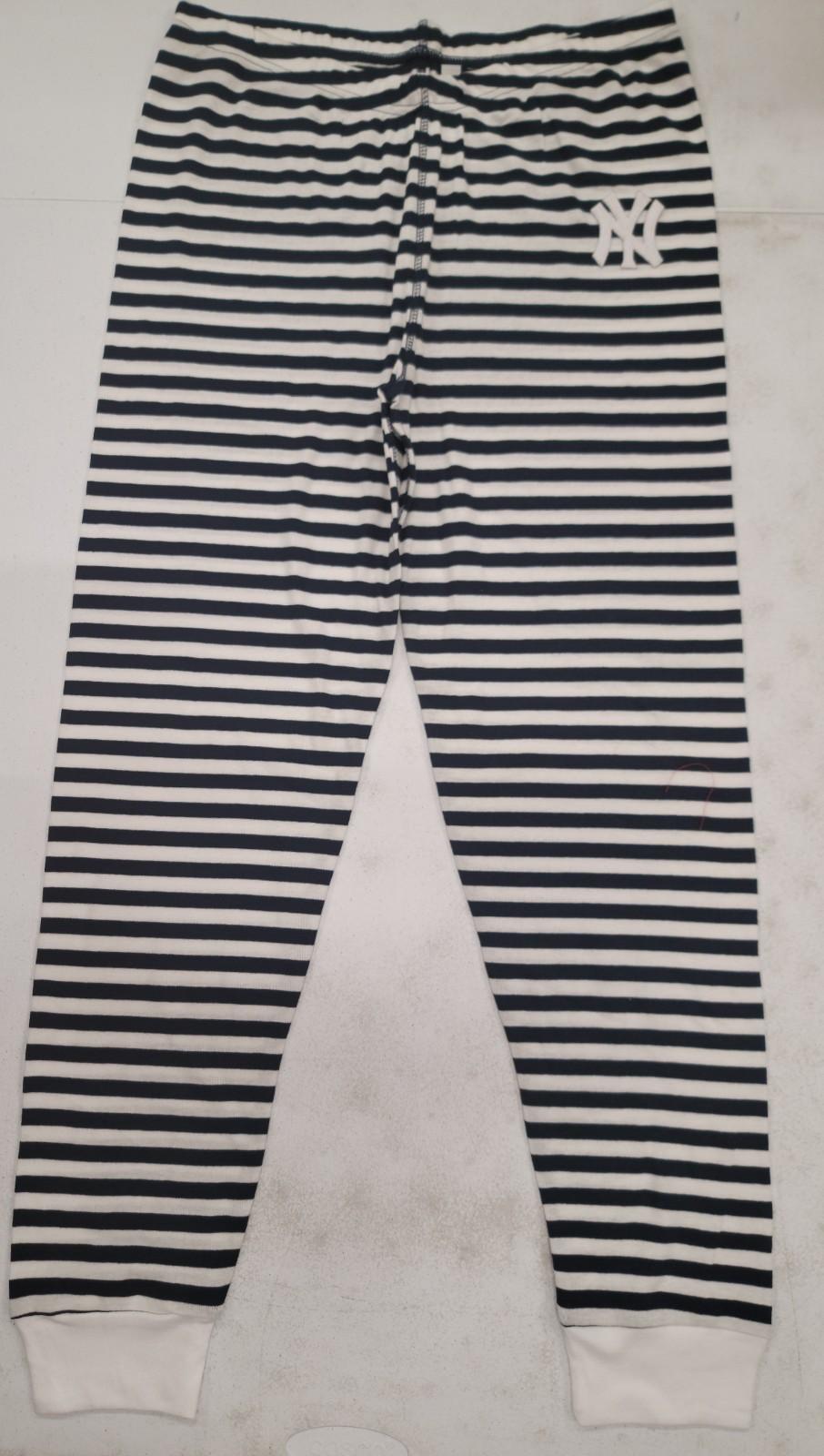 MLB Team Apparel NEW YORK YANKEES Pajamas Pajama Bottom Pants BLUE
