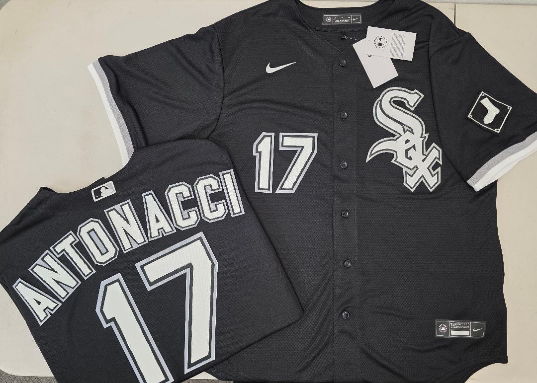 Nike Chicago White Sox SAM ANTONACCI Baseball Jersey BLACK