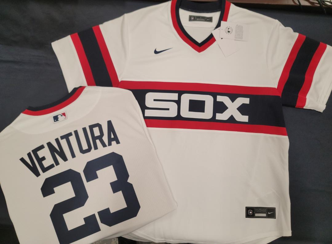 Nike Chicago White Sox ROBIN VENTURA Throwback Vintage Baseball Jersey