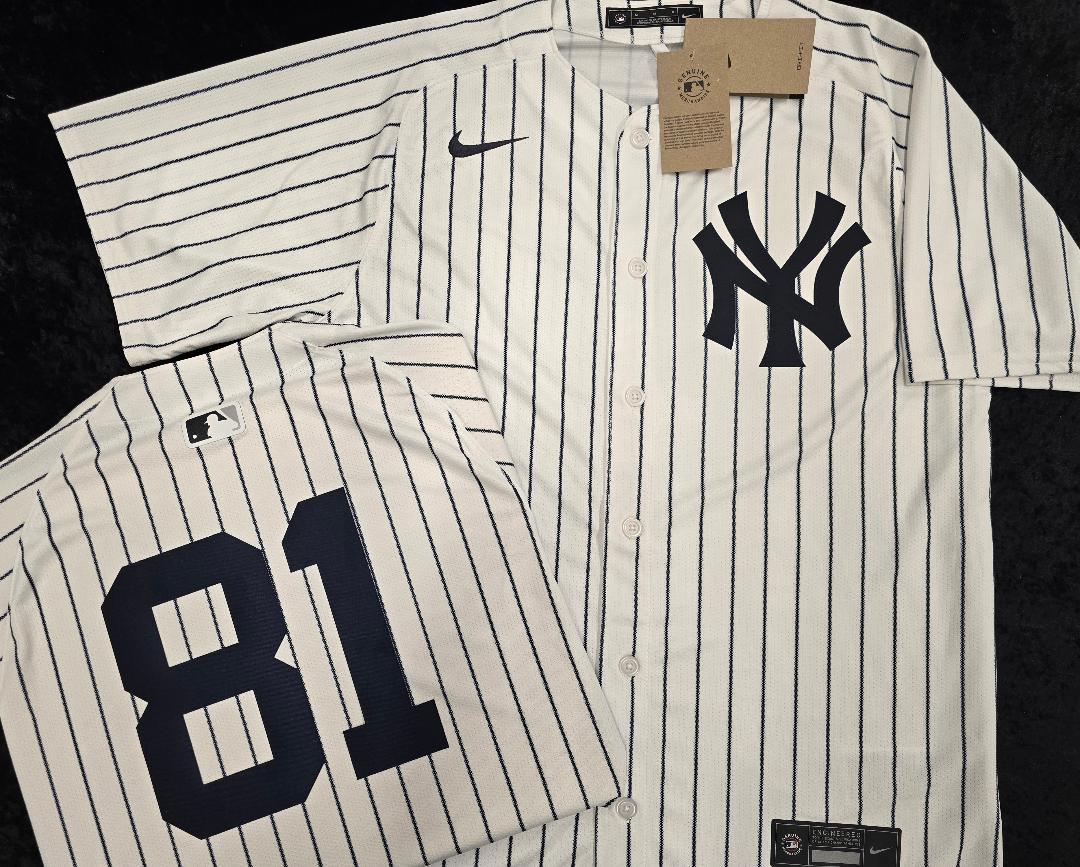 Mens Nike New York Yankees LUIS GIL Sewn Baseball Jersey WHITE