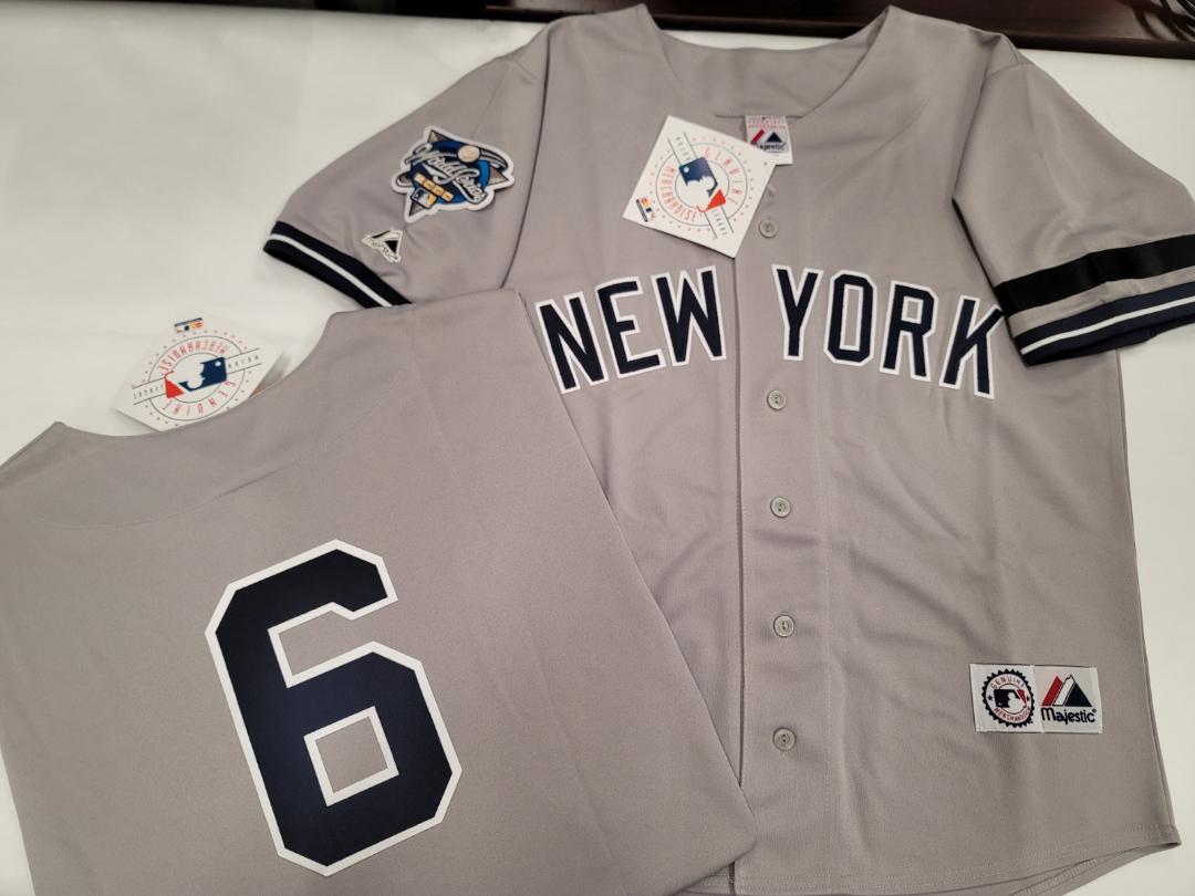 Majestic New York Yankees JOE TORRE 2000 World Series Baseball Jersey GRAY (Bob Lemon)