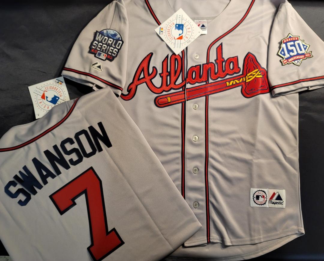 dansby swanson world series jersey