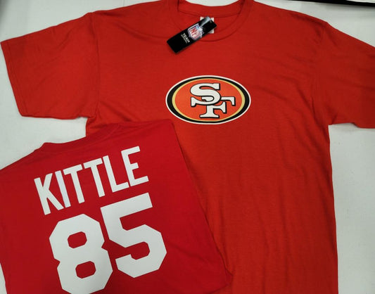 Mens NFL Team Apparel San Francisco 49ers GEORGE KITTLE Football Jersey Shirt RED