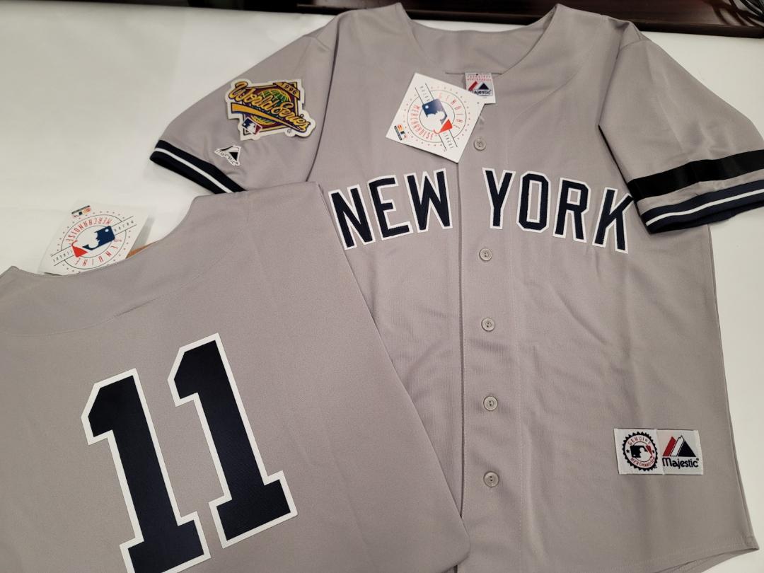 Majestic New York Yankees DWIGHT GOODEN 1996 World Series Baseball Jersey GREY (Mel Stottlemyre)
