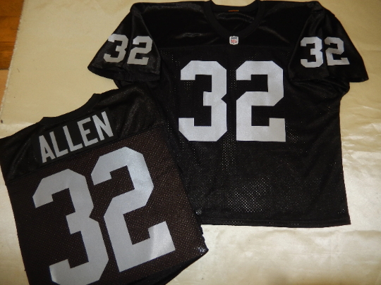 Oakland Raiders MARCUS ALLEN Vintage Throwback Football Jersey BLACK