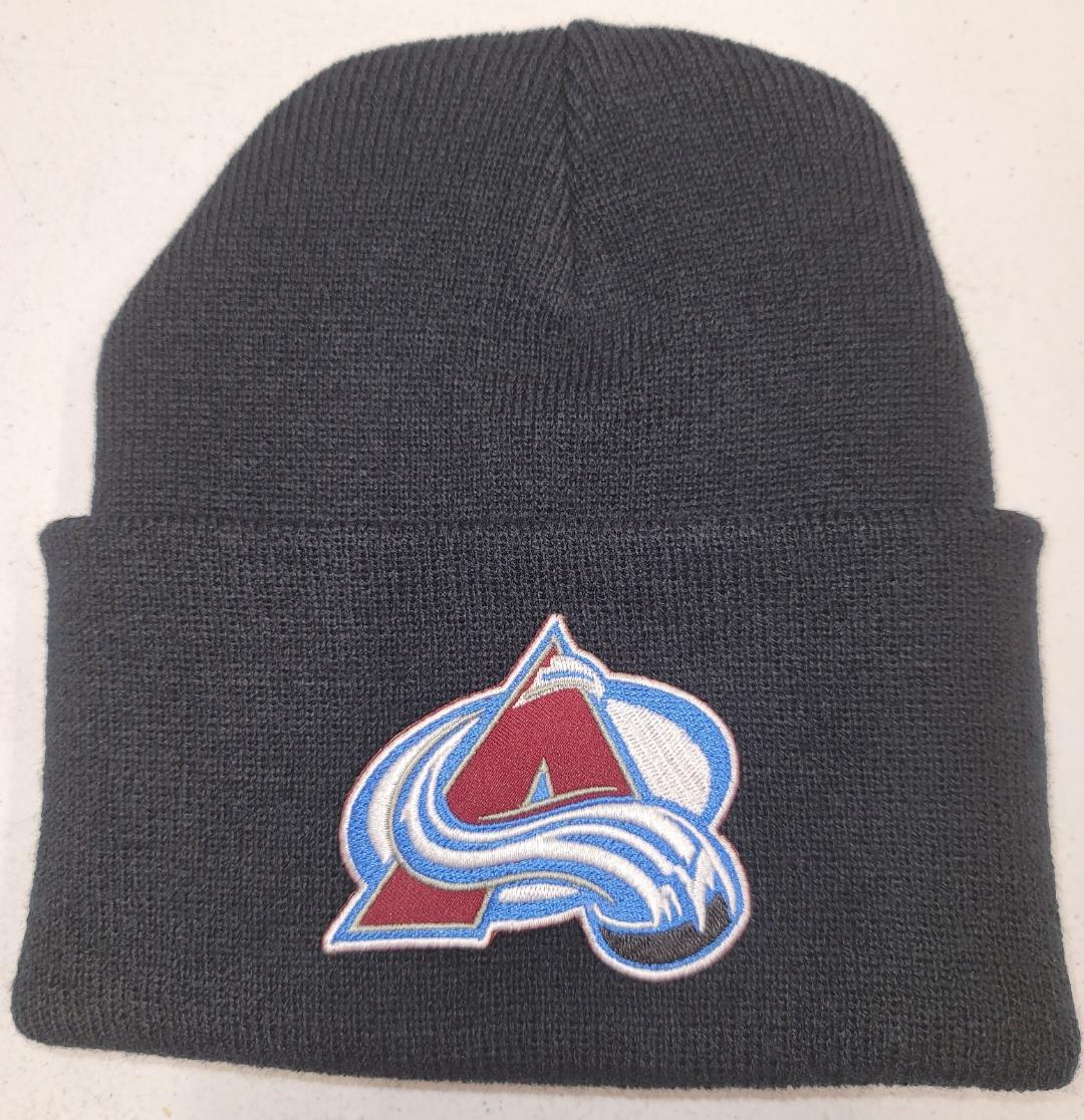 ADULT NHL Team Apparel COLORADO AVALANCHE Winter HAT New BLACK
