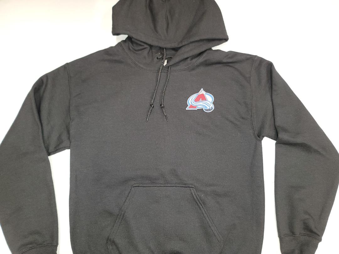 Mens NHL Team Apparel COLORADO AVALANCHE Pullover Hooded Hoodie SWEATSHIRT BLACK All Sizes