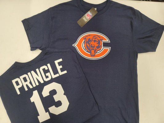 Mens NFL Team Apparel Chicago Bears BYRON PRINGLE Football Jersey Shirt NAVY