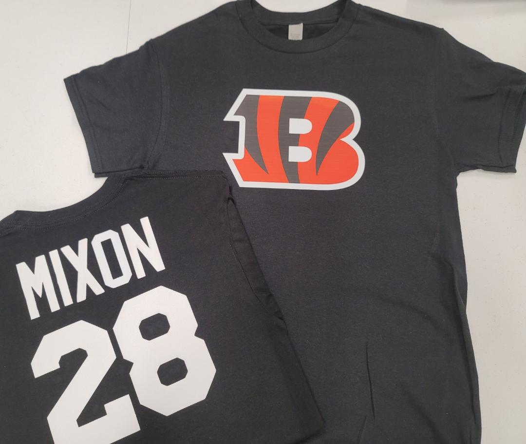 Mens NFL Team Apparel Cincinnati Bengals JOE MIXON Football Jersey Shi –