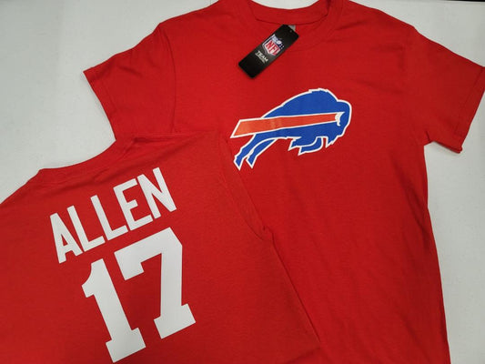 Mens NFL Team Apparel Buffalo Bills JOSH ALLEN Football Jersey Shirt RED
