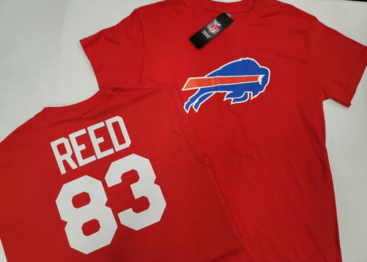 Mens NFL Team Apparel Buffalo Bills ANDRE REED Football Jersey Shirt RED