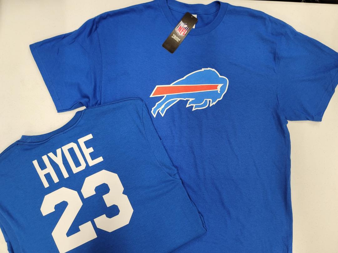 Mens NFL Team Apparel Buffalo Bills MICAH HYDE Football Jersey Shirt R –