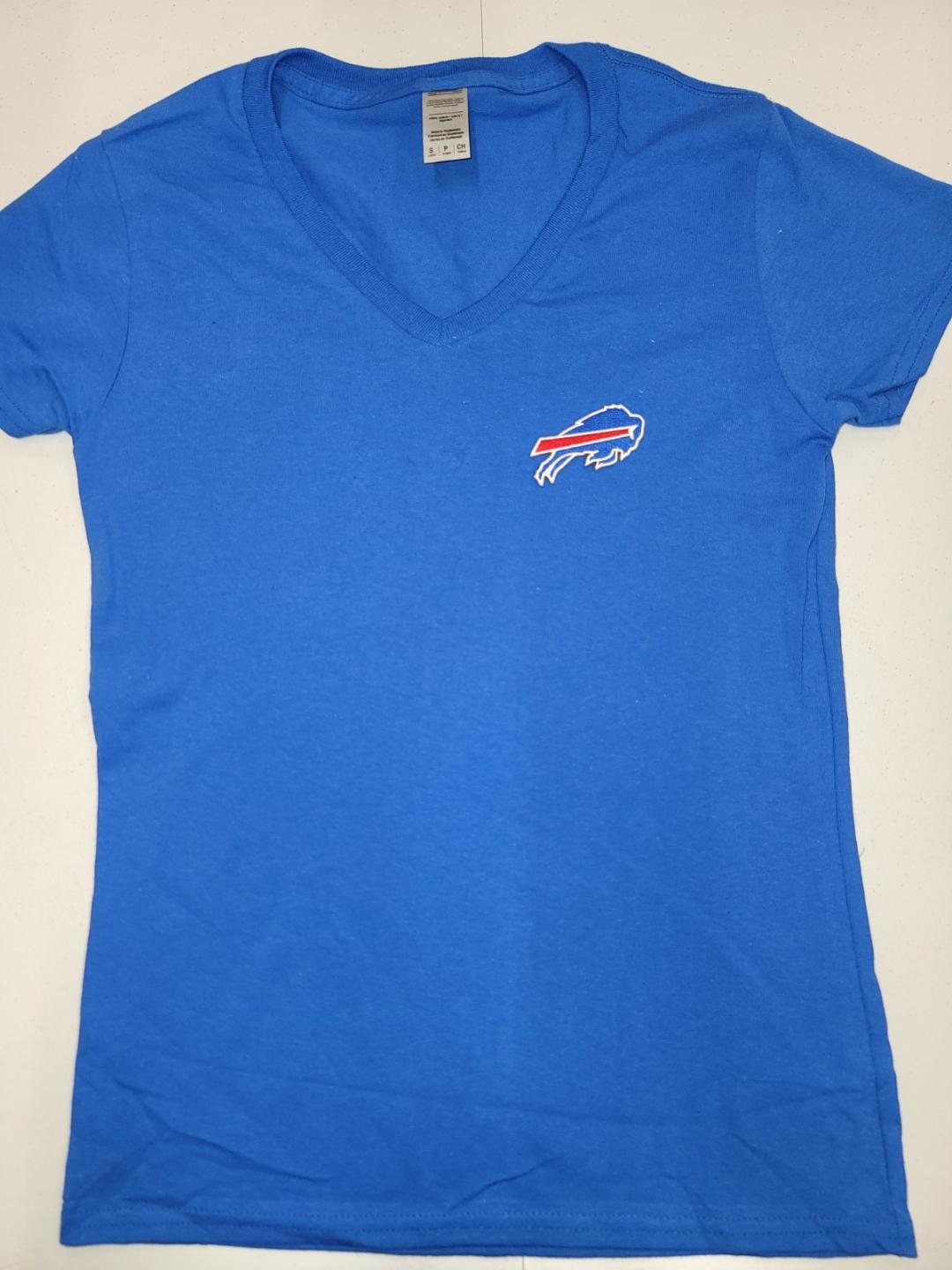 Womens NFL Team Apparel BUFFALO BILLS V-Neck Football Shirt ROYAL