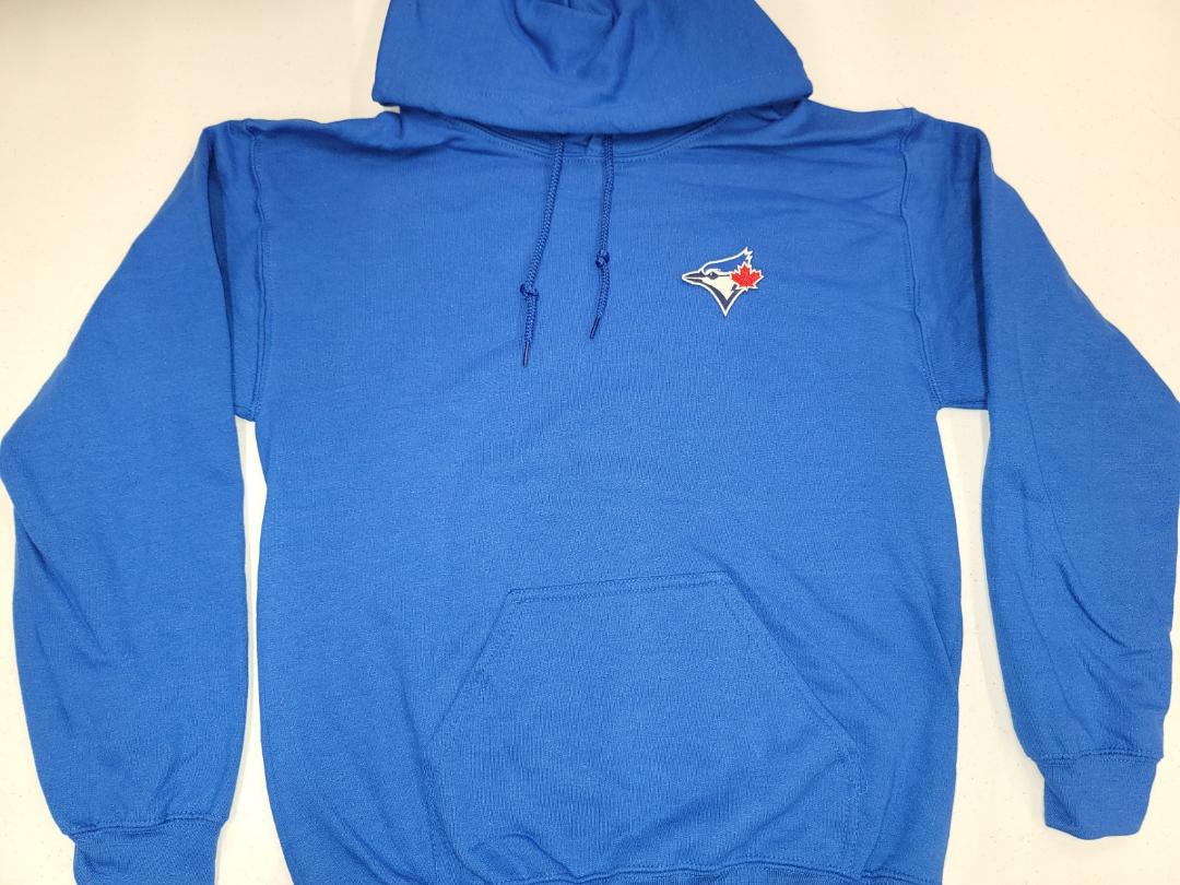 Mens TORONTO BLUE JAYS Pullover Hooded Hoodie SWEATSHIRT ROYAL All Sizes