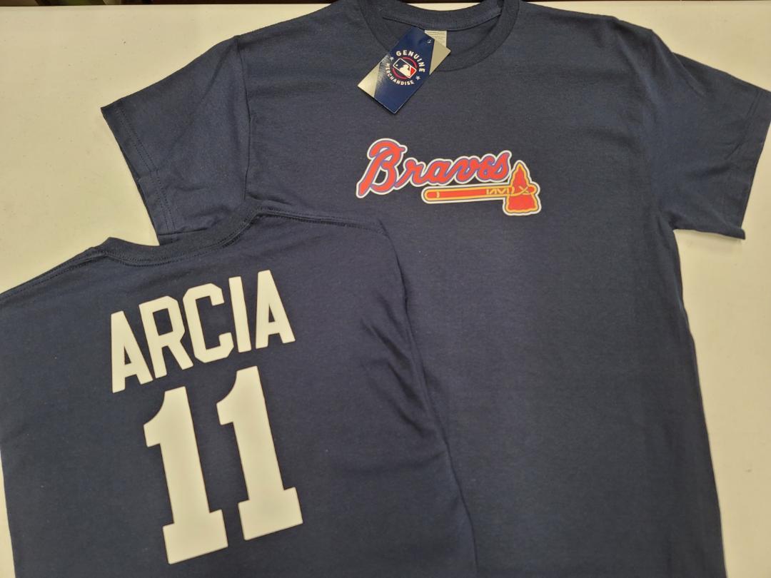 Mens MLB Team Apparel Atlanta Braves ORLANDO ARCIA Baseball Shirt