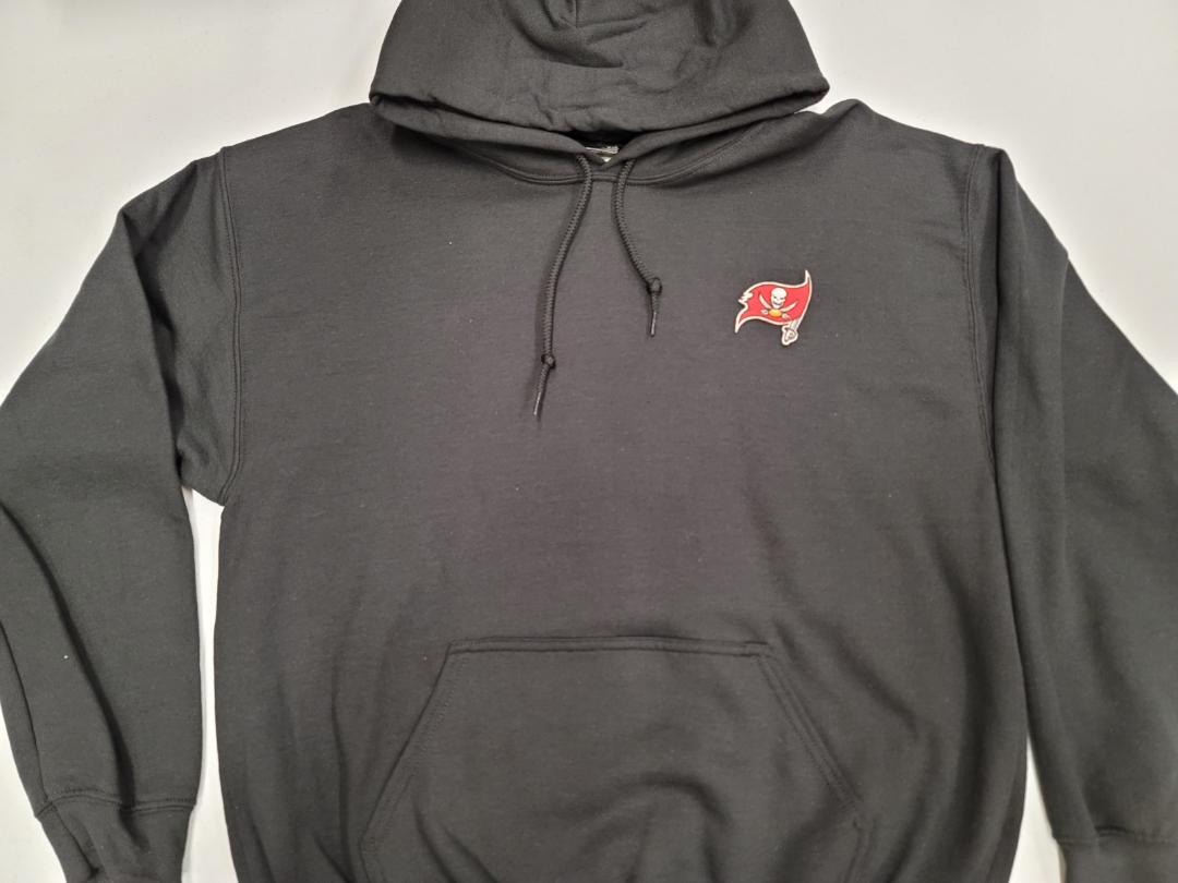 Mens TAMPA BAY BUCCANEERS Pullover Hooded Hoodie SWEATSHIRT BLACK All Sizes