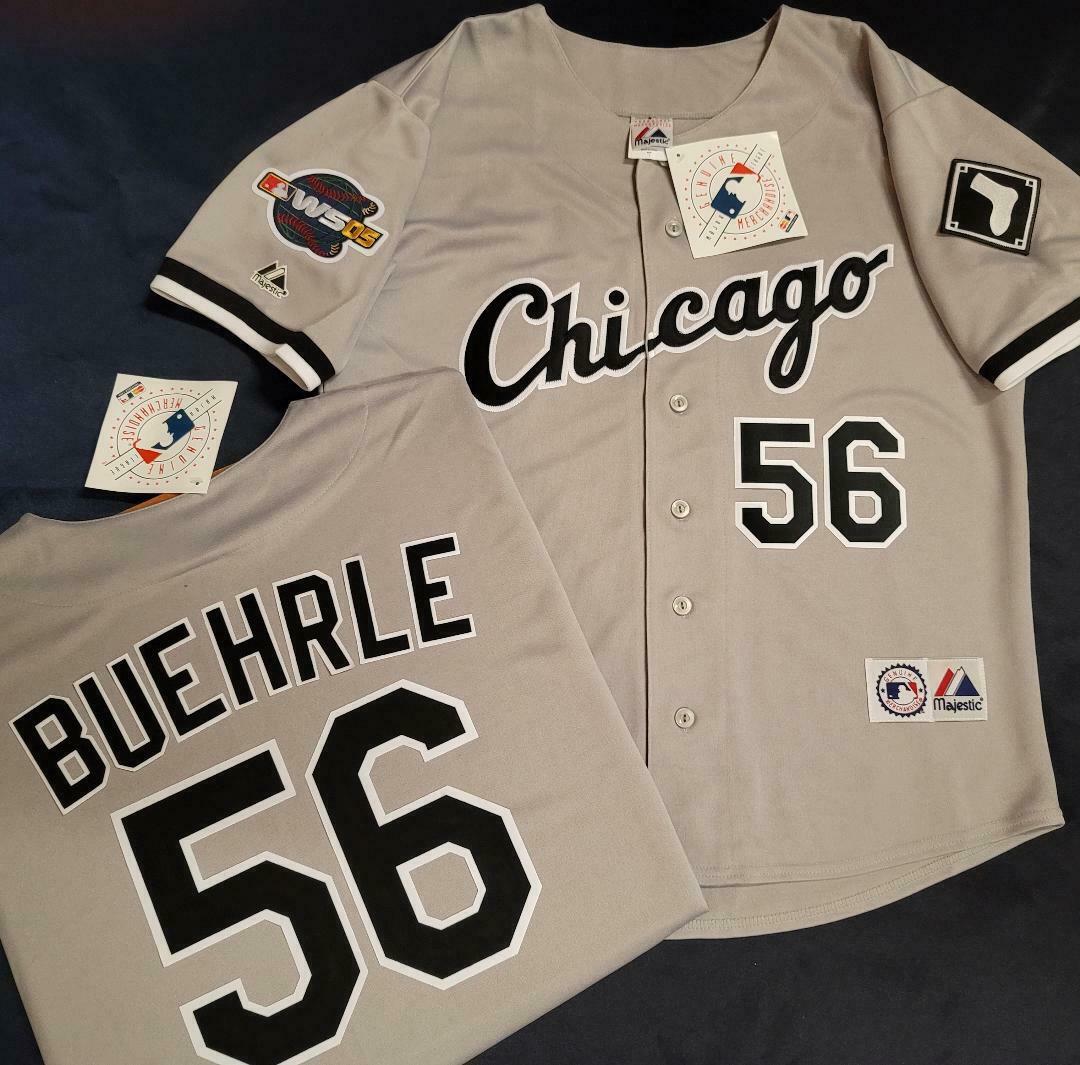 Majestic Chicago White Sox MARK BUEHRLE 2005 World Series Baseball Jersey GRAY