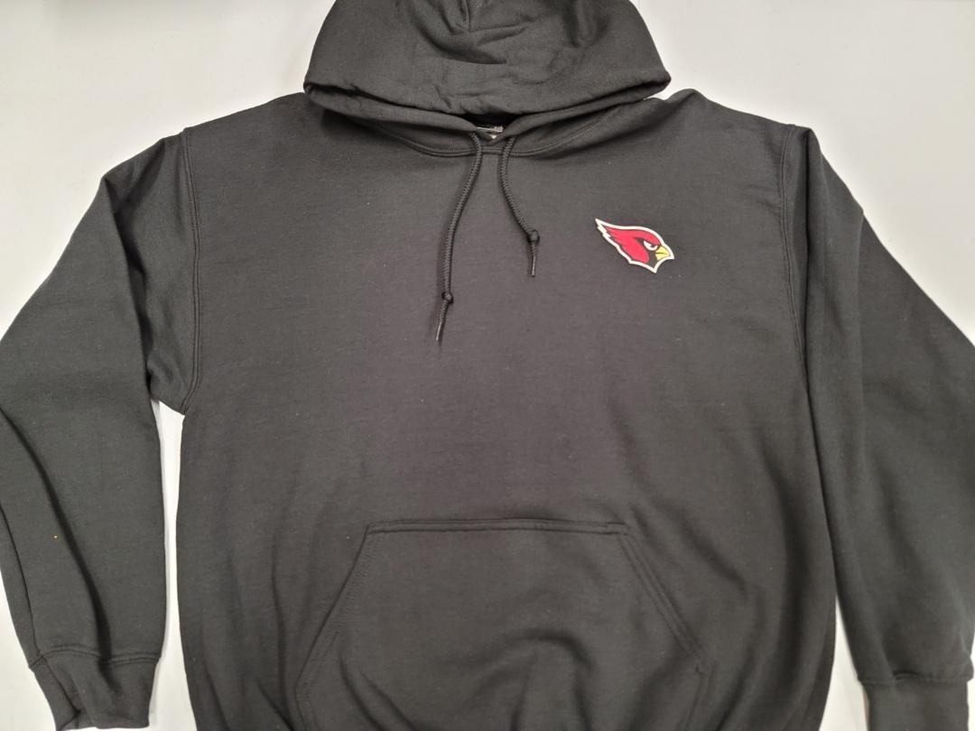 Mens ARIZONA CARDINALS Pullover Hooded Hoodie SWEATSHIRT BLACK All Sizes
